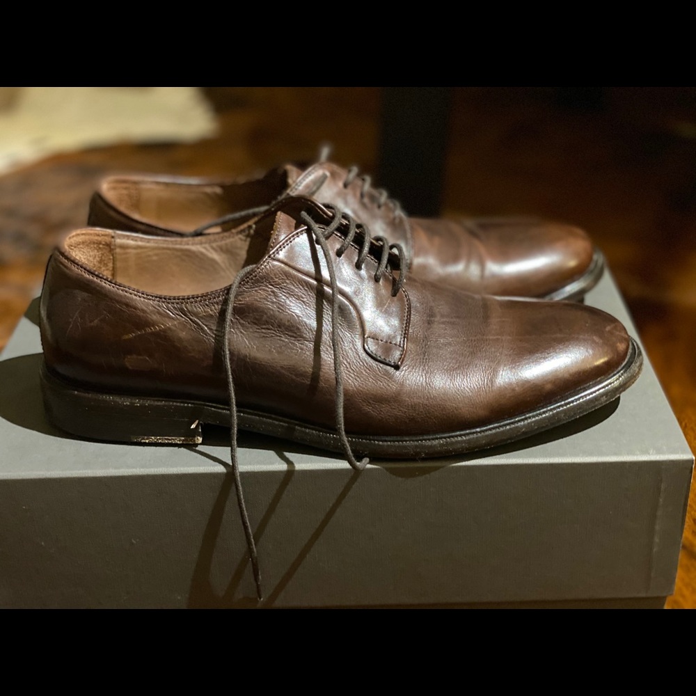 Classic Italian leather shoes. Gently used